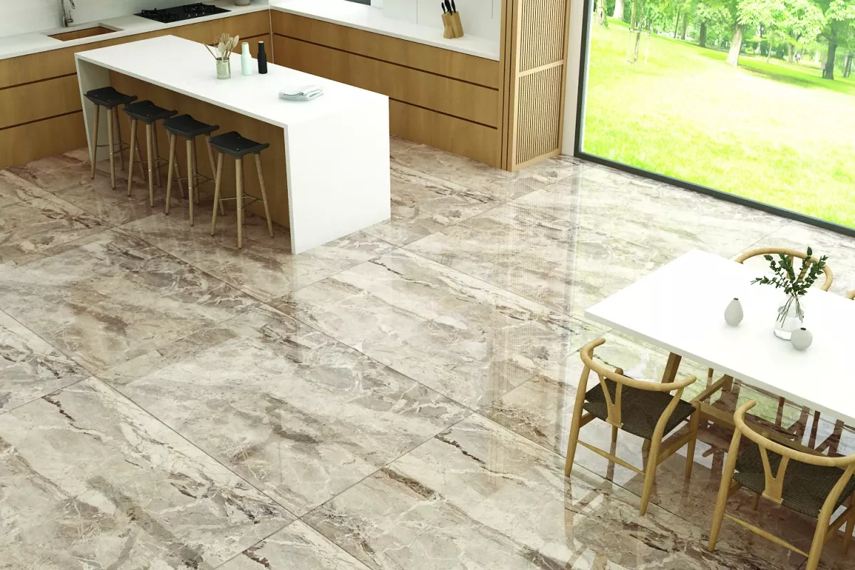 Купить Керамогранит Maimoon Ceramica  Slabs Breccia Versailies Rosso 180х120
