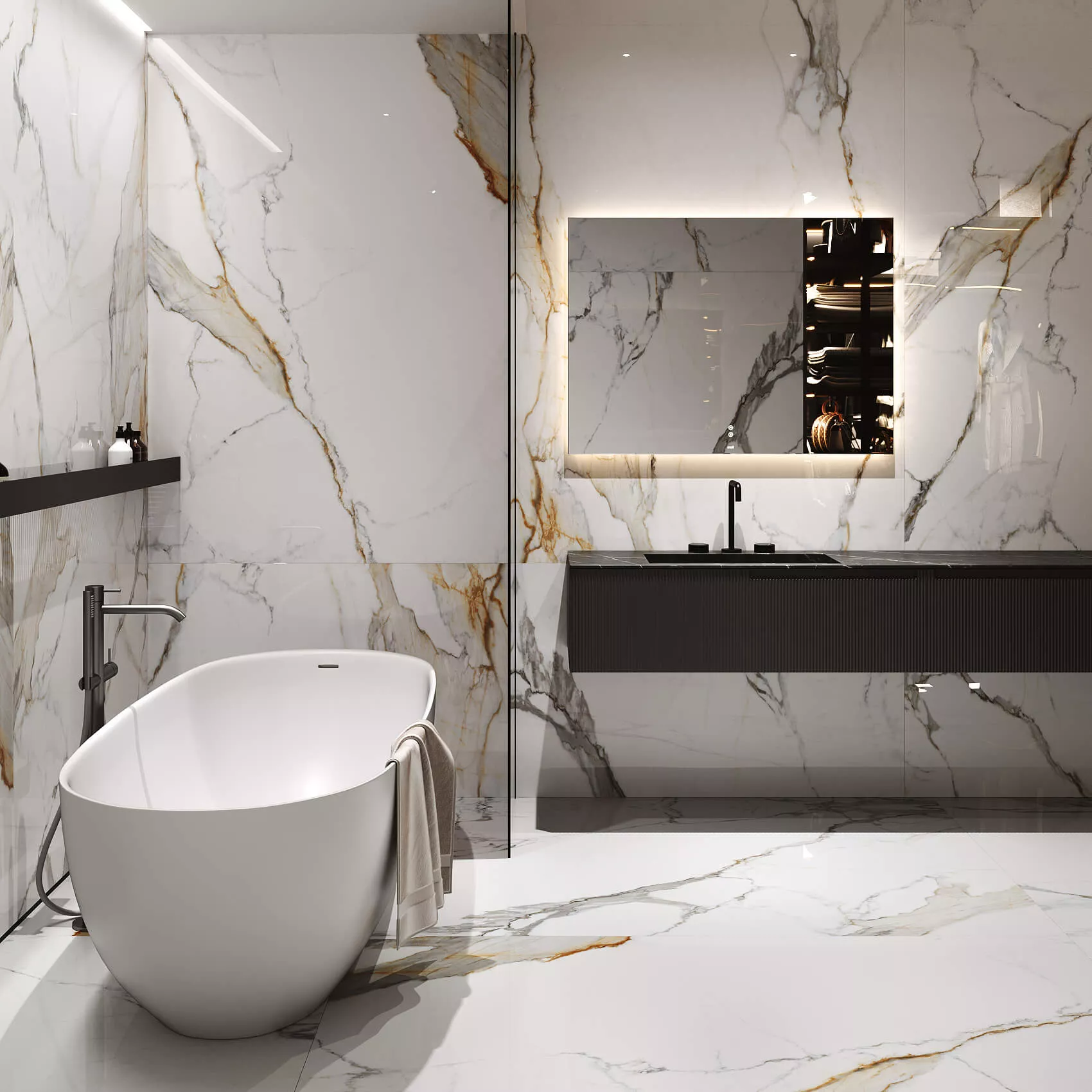 Купить Керамогранит ARTCER 1XL Calacatta Belisimo POLI 120x180