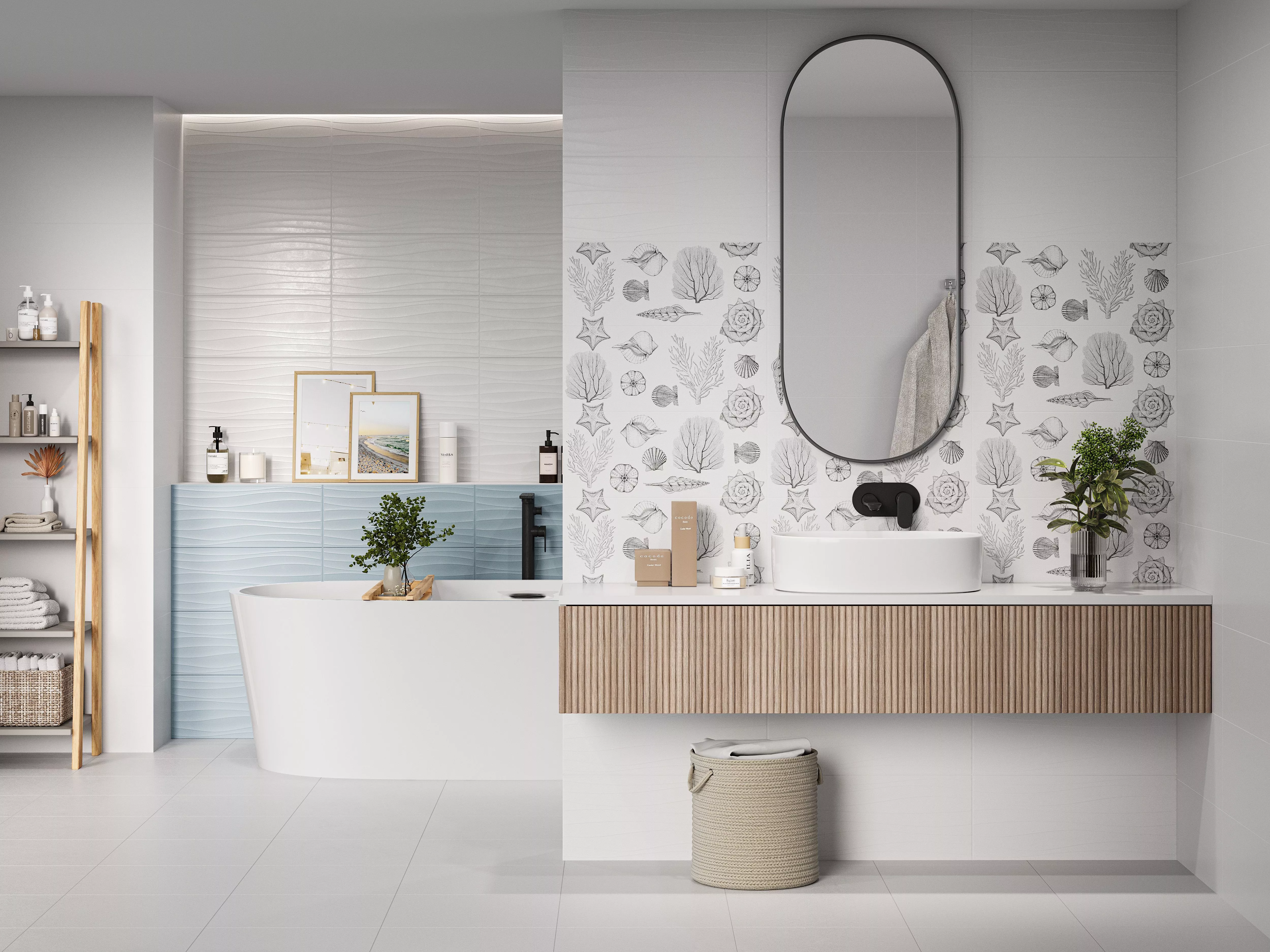 Купить 10100001536 Aqua (Аква) white wall 01 плитка для стен 25х60, Gracia Ceramica