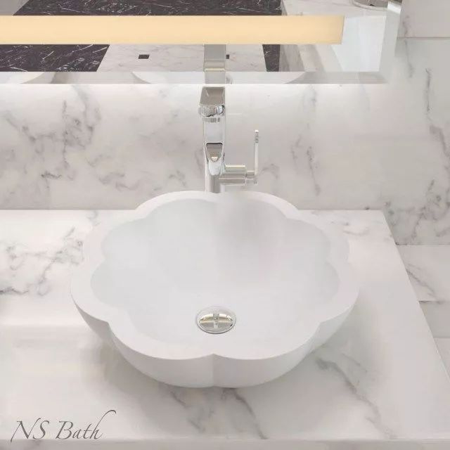 Купить Раковина из искусственного камня, NST-45000, глянцевая/матовая с доставкой Купить Раковина из искусственного камня, NST-45000, глянцевая/матовая