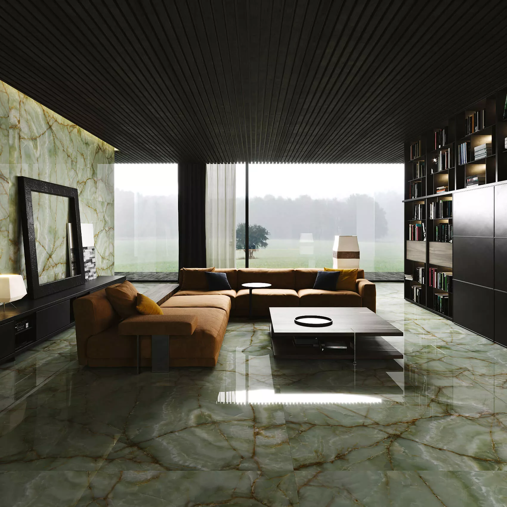Купить Керамогранит ARTCER 1XL Onyx Green POLI 120x180