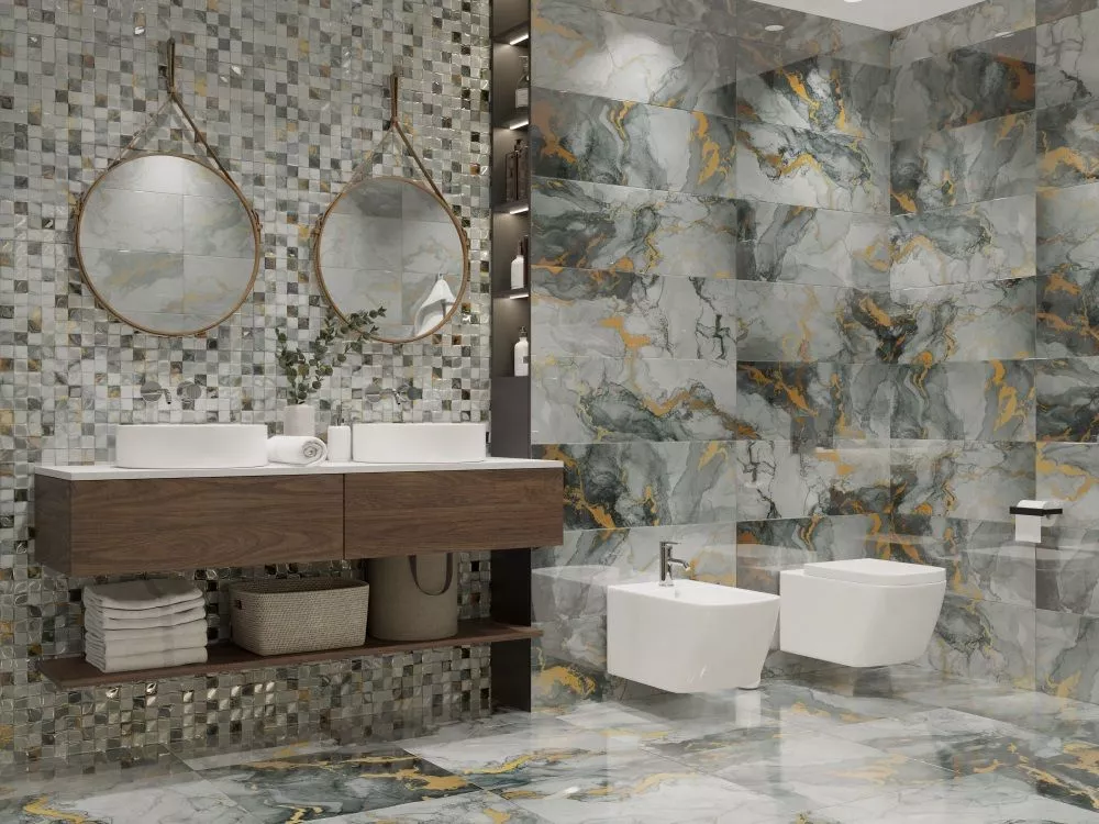 Купить Плитка настенная Primavera Tiziana Gold B 30x90 см (GL04B)